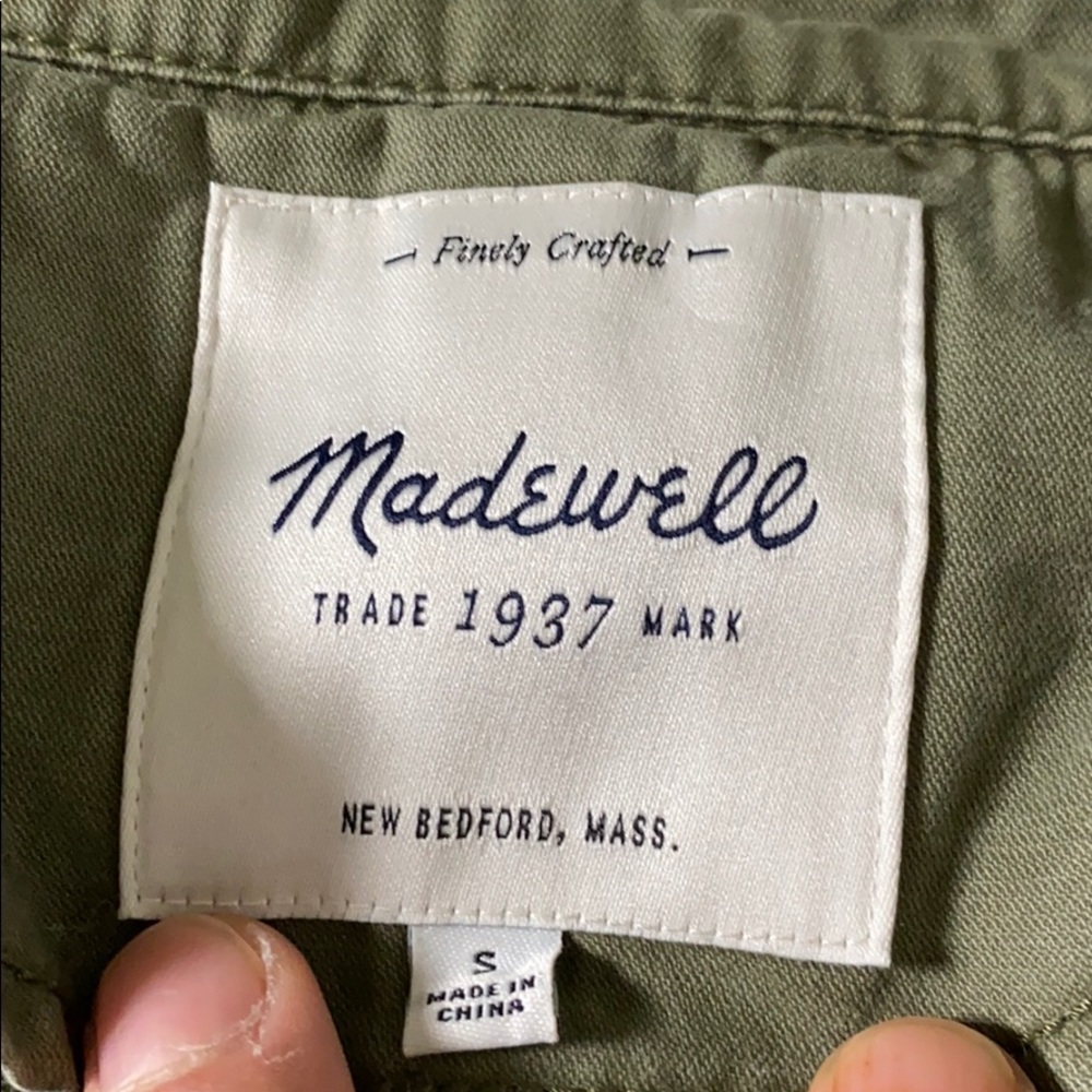 Madewell Fleet Utility Jacket Green Size S EUC - Picture 5 of 8